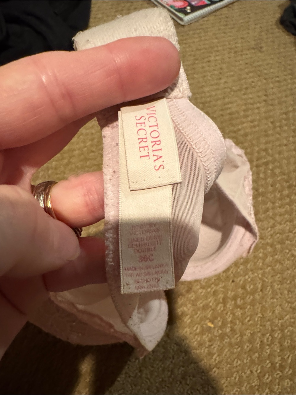 Delicate Lace Push-Up Bra - Light Pink - Picture 4 of 4